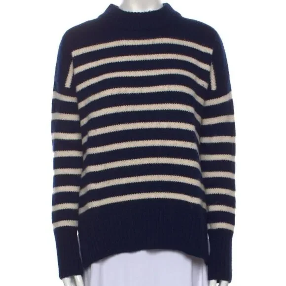 La Ligne NYC Marin striped sweater navy and gray sz S